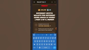 Different Crypto Wallets for Different Coins: Which Is Yours? | Part 2 of 5 | MemeFi | MemeFi Code |