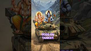 Bhagwan Aur Modern Tanks? 😱 | Mahadev, Krishna &amp; Hanuman ji Cinematic Video #shorts