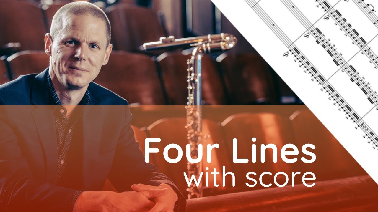 Derek Charke - Four Lines (for flute quartet)