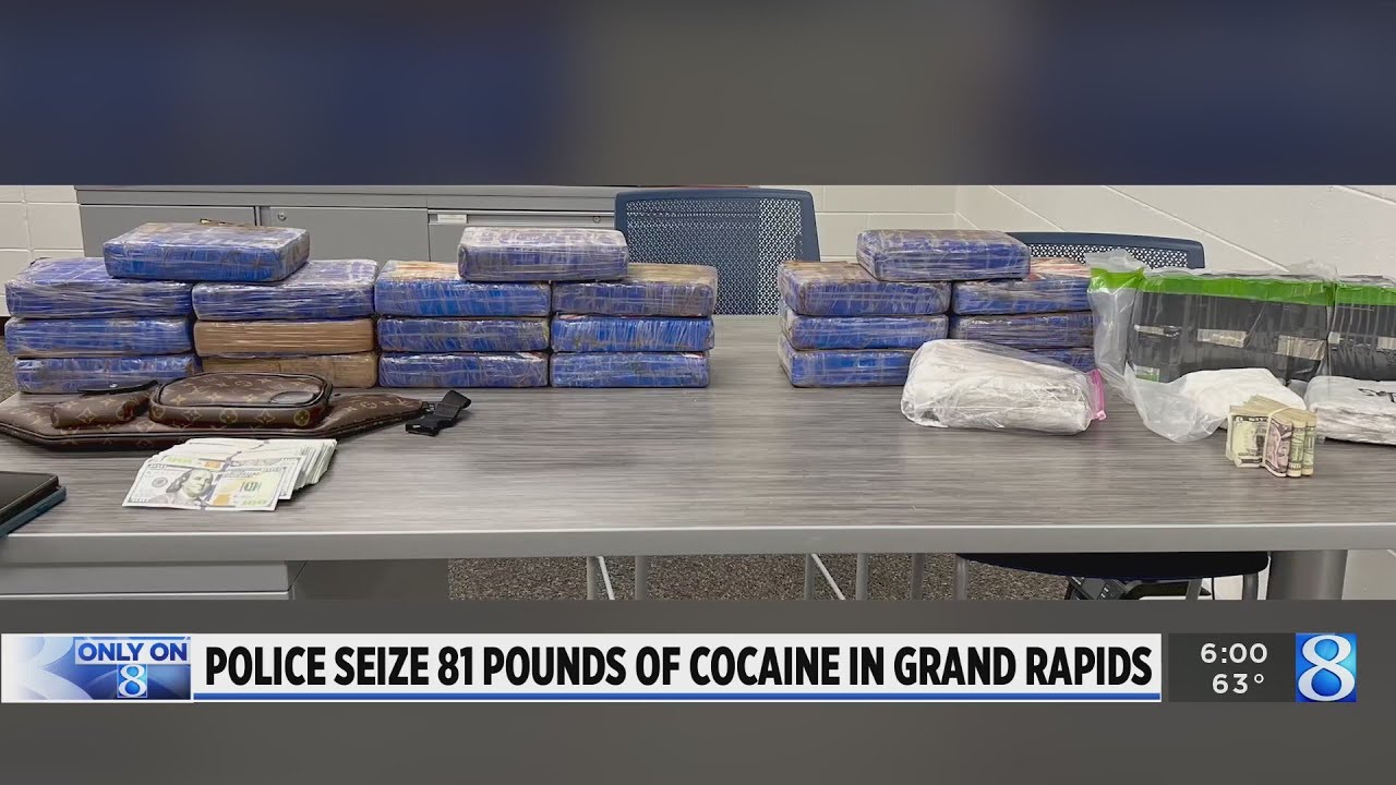 ‘Extraordinary amount’: 81 pounds of cocaine seized in Grand Rapids
