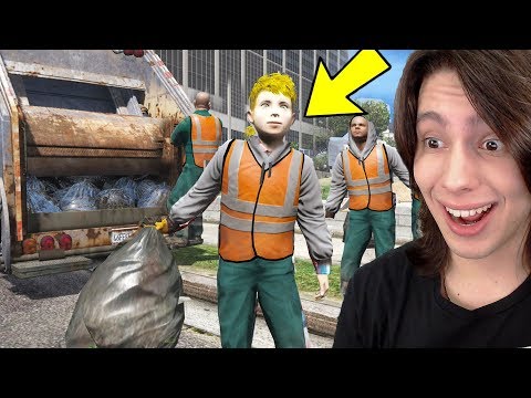 Jogando GTA 5 Como um LIXEIRO/GARI DE 9 ANOS!!