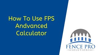 How To Use The FPS Advanced Calculator screenshot 5