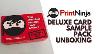 PrintNinja Deluxe Card Sample Pack Unboxing screenshot 4