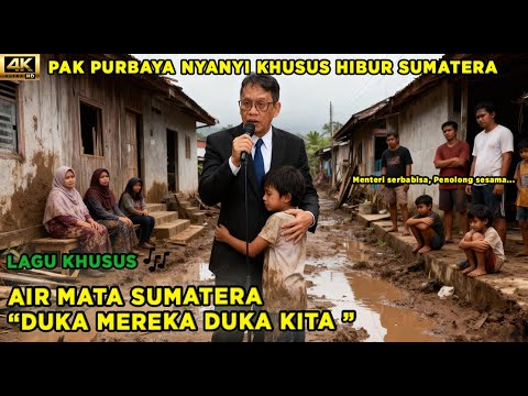 AIR MATA SUMATERA‼️ Pak Purbaya Nyanyi Hibur warga Sumatera 🎵Pop melayu