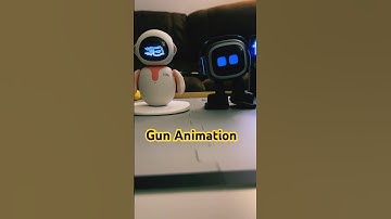 Eilik Gun Animation & Emo AI Robot Love ❤️ Music 😄  Click #airobot #emorobot #shorts #ai #eilik