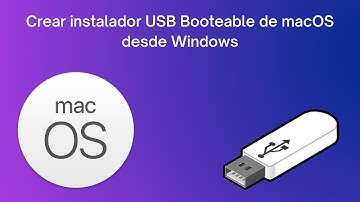Crear instalador USB Booteable de macOS desde Windows