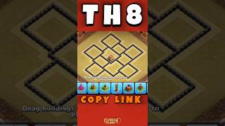 Th8 Anti 3 STAR Cwl Base! #clashofclans #th8warbase