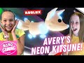 Avery has a NEON Kitsune !!!