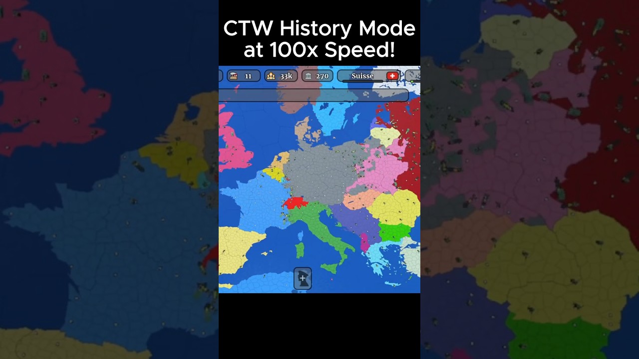 Conquer the World 'History Mode' at 100x Speed! (WW2) 