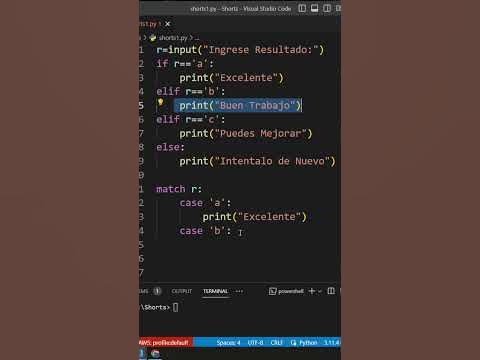 #shorts Como Utilizar CASE en Python - YouTube