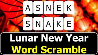 🧧🎉🐉Lunar New Year Word Scramble screenshot 4