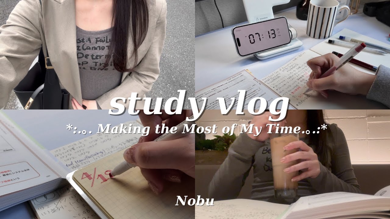 Eng)study vlog✍🏻時間を有効活用して資格勉強する社会人2年目の日常📚｜My Productive Days Vlog