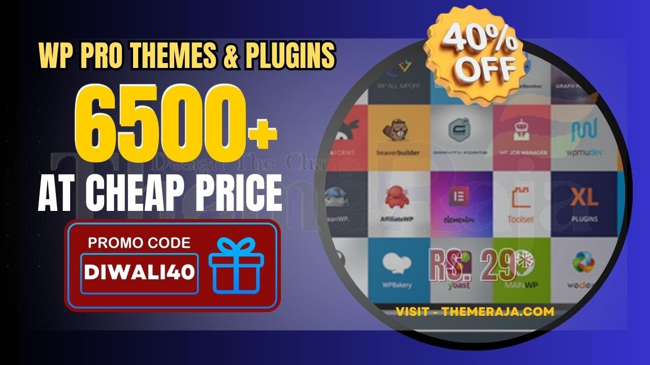WP GPL Pro Themes & Plugins Buy At Cheap Price Use Coupon Code Get 40% ...