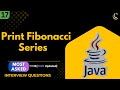 🔢 Fibonacci Series in Java | How to Print Fibonacci Series Up to n Terms | Java for Beginners