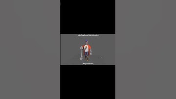Robot Thug Animation Demo #3dmodeling #indiegamedev #gamedev #gamedevelopment #blender3d #foryou