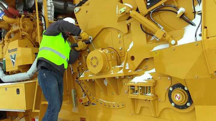 How to grease the mill bearings on a Vermeer grinder