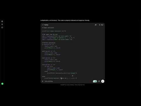 Build a Simple Calculator with AI | Python Beginner Project