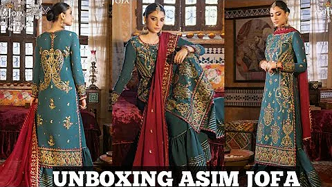 Unboxing Asim Jofa Eid Luxury Lawn  AJLR-28 For Uk Customer #usmanfashion #asimjofa #unboxing