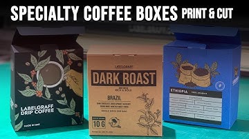 Print and Cut Specialty Coffee Boxes