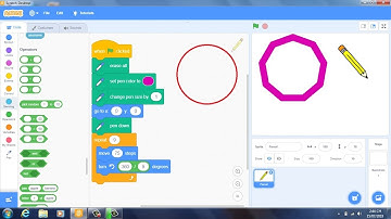 HƯỚNG DẪN CÁCH VẼ HÌNH TRÒN, NGŨ GIÁC, BÁC GIÁC TRONG SCRATCH