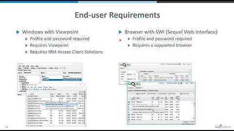 Sequel | Drilldown Applications in Sequel Data Access