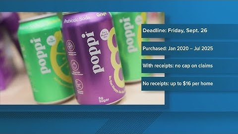 Poppi class-action settlement deadline approaching