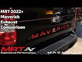 2022 ford maverick 20l mrt performance exhaust comparison