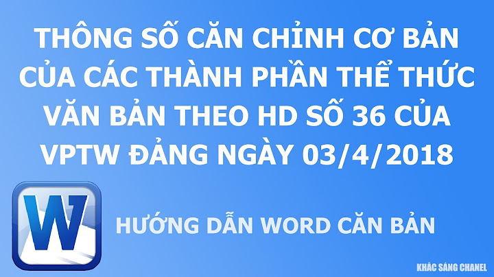 Thông tư hướng dẫn thể thức văn bản