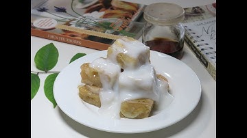 Bánh Chuối Hấp Nước Cốt Dừa - Vietnamese Steamed Banana Cake with Coconut Sauce