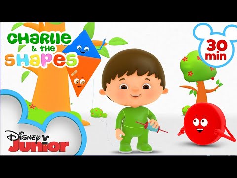 Charlie Meets his Friends the Shapes Part 1 | Kids Songs and Nursery Rhymes | @disneyjunior​