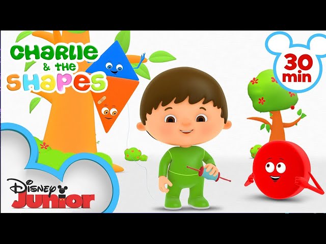 Charlie Meets his Friends the Shapes Part 1 | Kids Songs and Nursery Rhymes | @disneyjunior​ class=