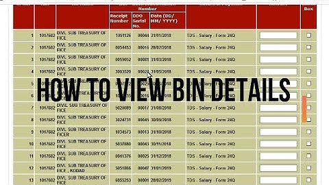 View BIN Numbers