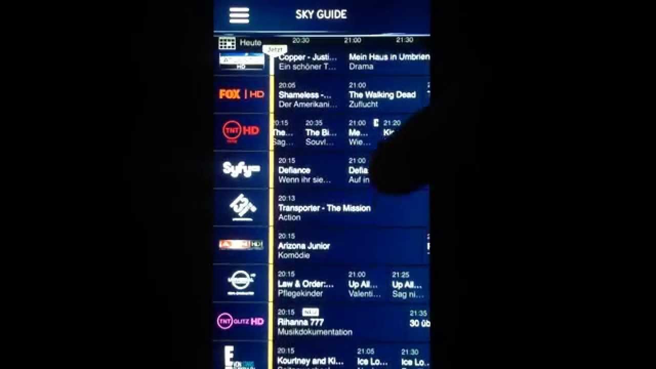 In der Sky Go App Sendungen aufnehmen YouTube