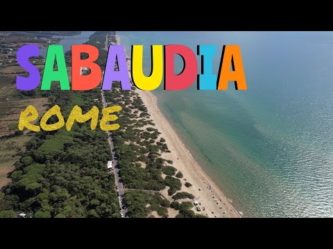 LUNGOMARE DI SABAUDIA, Top beaches near Rome! Drone 4K