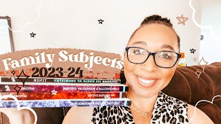 Homeschool Curriculum Picks 2023-24 // Family Subjects // Bible, Science, and More!