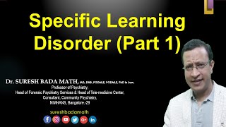 Specific Learning Disorder [Developmental Learning Disorder] Learning Disorder [ Part 1 ] SLD