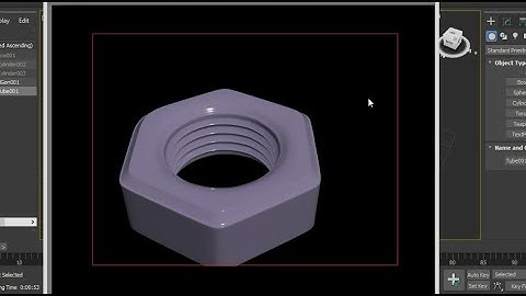 Modeling basic skills - Modeling a nut in 3ds max - Lesson 2