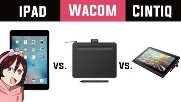 Comparing drawing tablets | IPAD vs. WACOM (screen-less) vs. CINTIQ