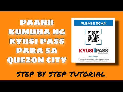 How to get personalized  QR CODE (kyusi pass) for quezon city?|qc pass registration 2022