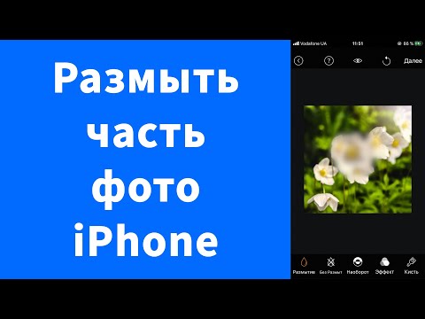 Как размыть лицо, номера, часть на фото на iPhone - Blur Photo