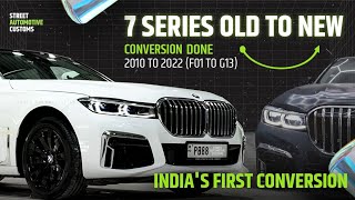 India's 1st BMW 2010 7 Series Converted into 2022 (F01 to G13) @ParasMakkar #bmw #7series