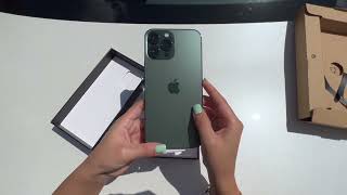 Unboxing Apple's Alpine Green iPhone 13 Pro Max 💚📱