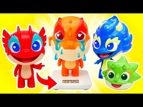 😱 Бум СТАЛ ТОЛСТЫМ?! Врач в ШОКЕ! 🔥 Осмотр игрушек: Отважные дракончики в панике!