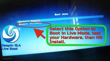 2017 - Deepin 15 04 - How to Live Boot the USB/DVD - May 1