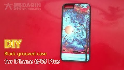 Tutorial of making black customized iPhone 6/6S grooved case
