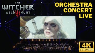 The Witcher 3: Wild Hunt — Orchestra Concert (Video Game Show) | 4K | Live
