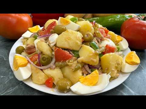 Ensalada Campera Tradicional - ¡Fácil, fresquita y deliciosa! 😋 Recetas De Ensaladas.