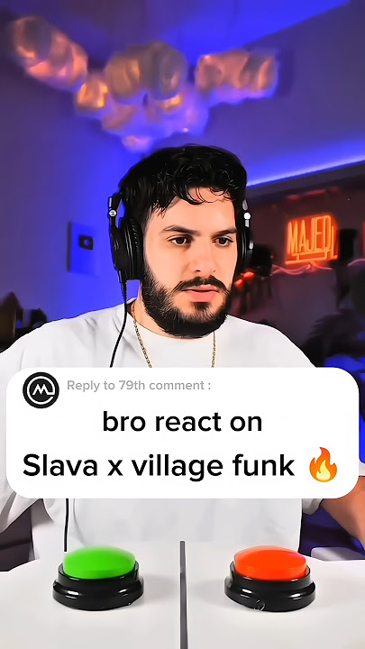 Majed reacts Slava x Village funk🔥 #theonlymajed #majed