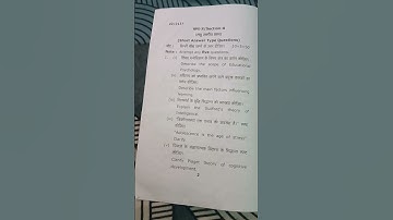 B.ed 1st semester paper(2nd  paper) 2022  mgkvp