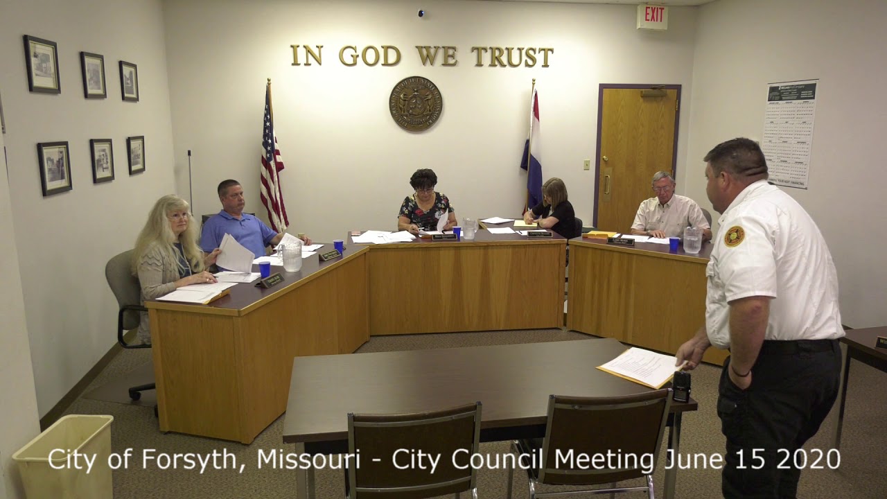 Forsyth Missouri City Council Meeting March 16, 2020 YouTube